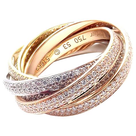 cartier ring 3 diamonds